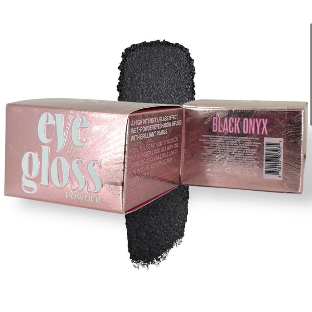 Jeffree Star Eye Gloss Black Onyx‎ Wet-Powder Eyeshadow Glass Pearl Glitter 4.5g